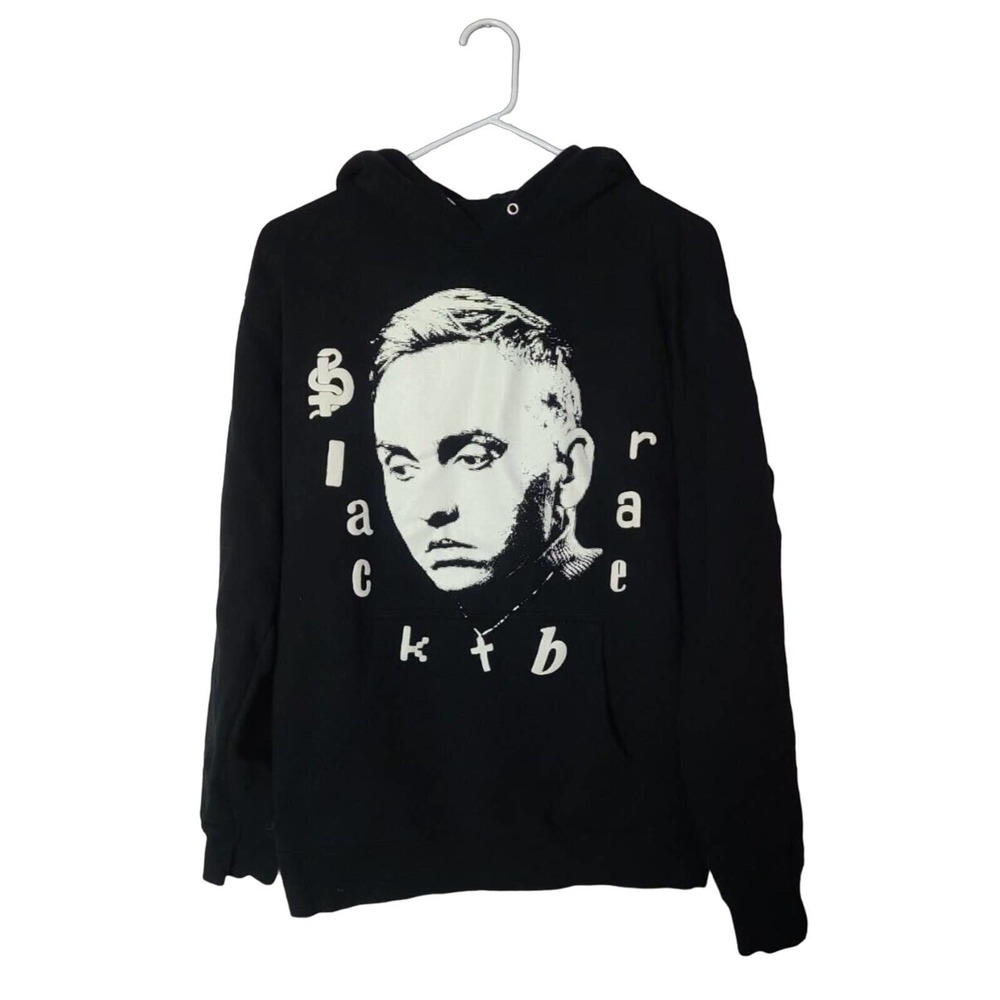 Black Bear Black 2021 US Tour Knit Pullover Hoodie‎ Sweatshirt Men's Size Medium